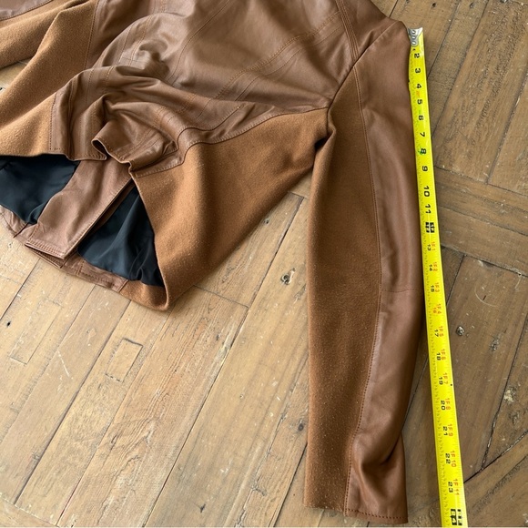 Marc new York Marc Andrews whiskey Leather Women's large bomber Jacket - Picture 14 of 14